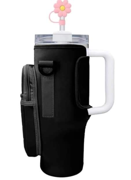 40 oz tumbler bags, with phone case holder and chest strap