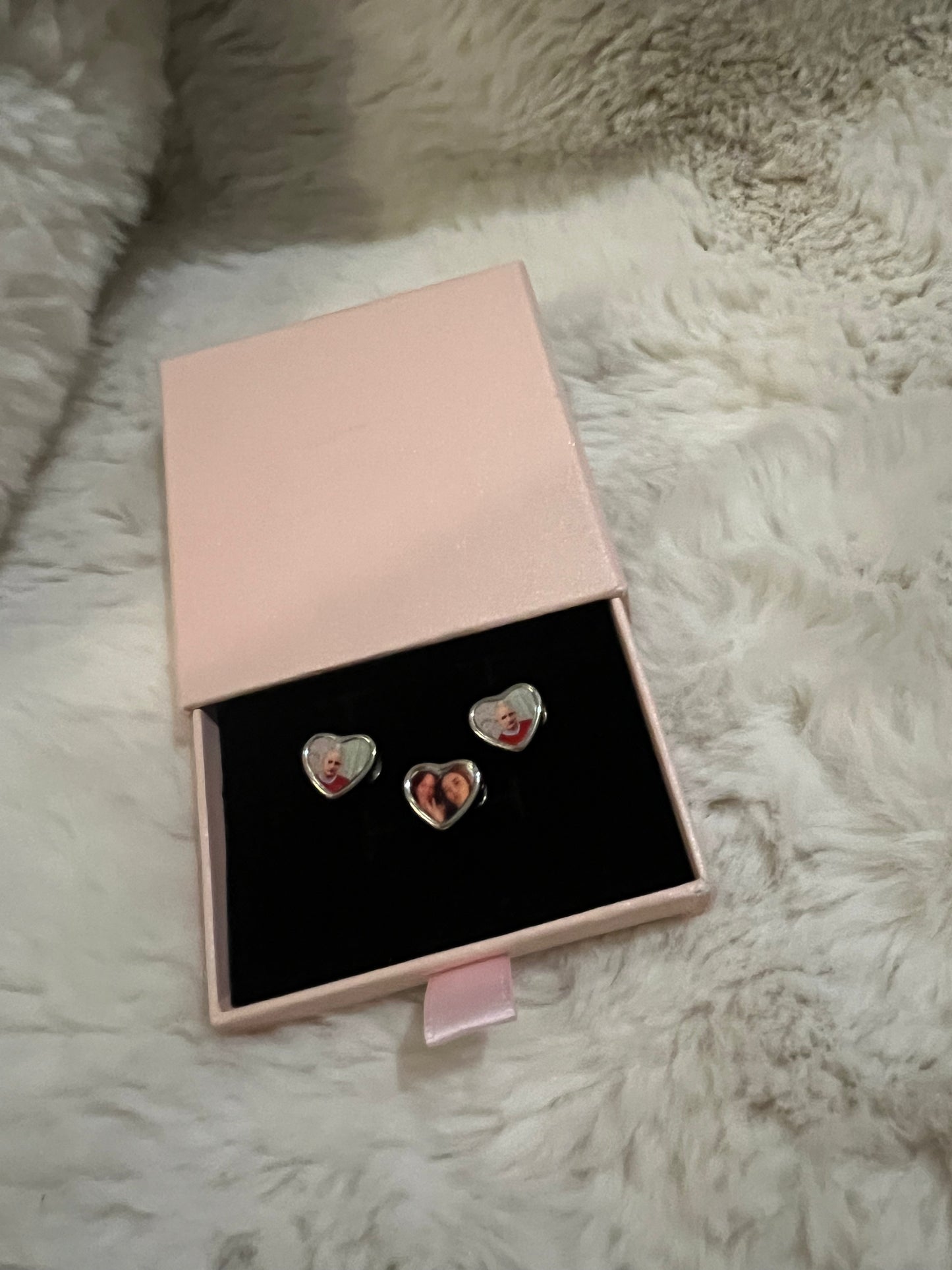 Photo printed charm bracelet and charms.