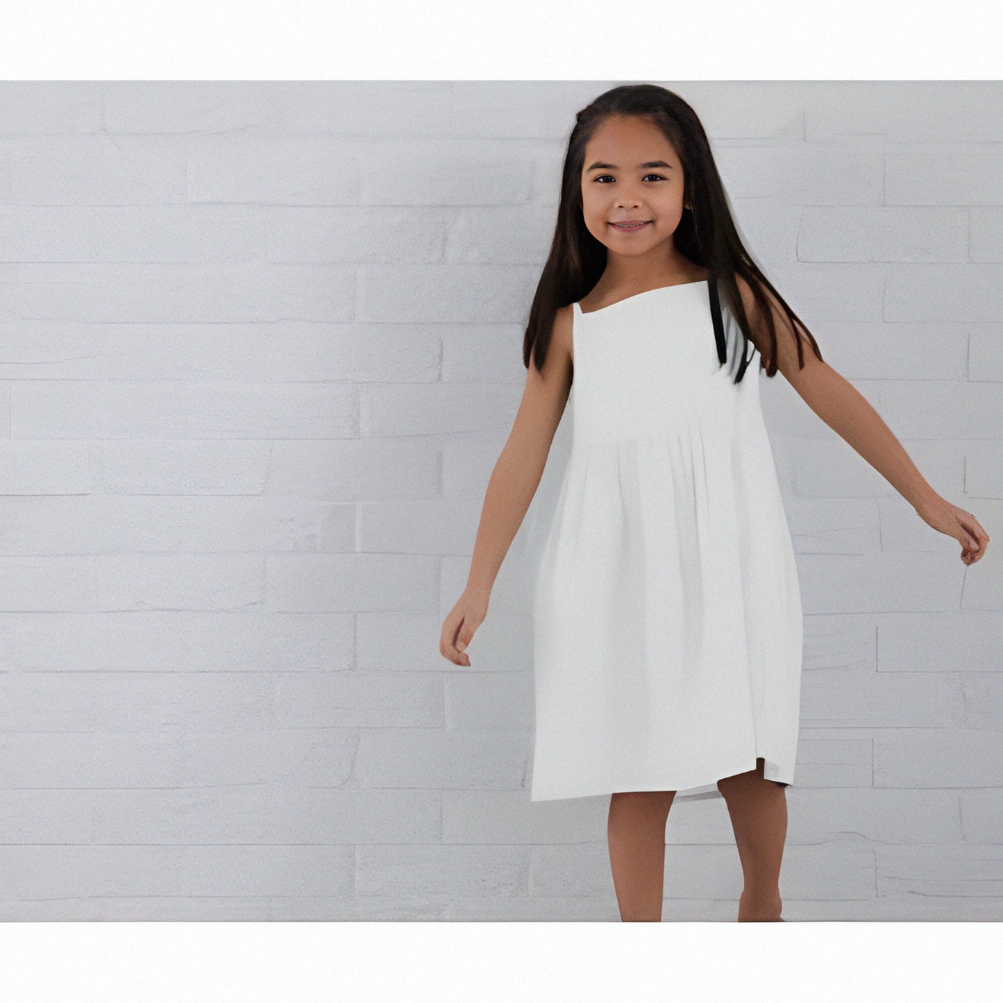 Girls strappy personalised/customised summer dress