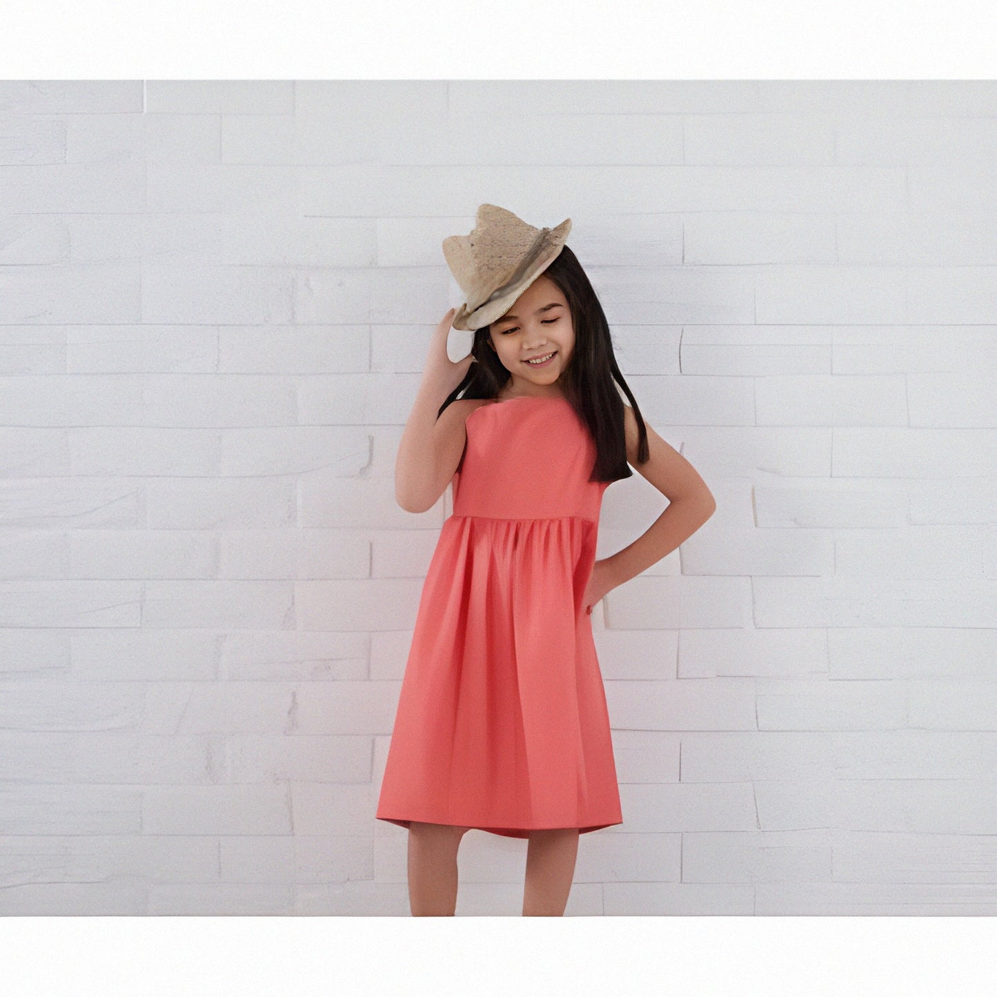 Girls strappy personalised/customised summer dress