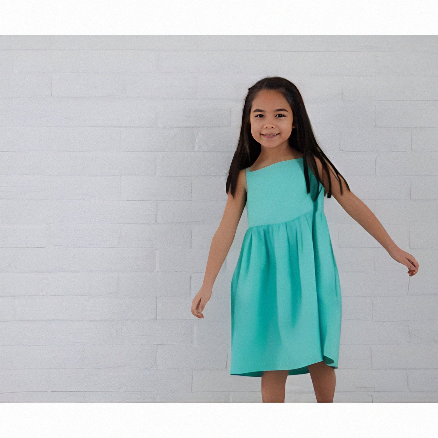 Girls strappy personalised/customised summer dress