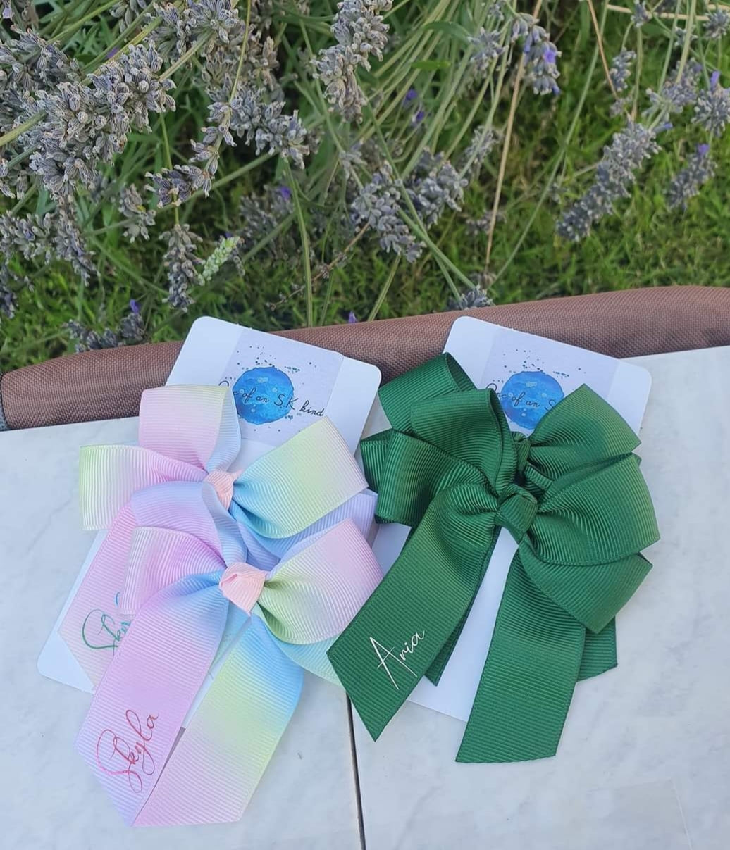 Personalised hair bows