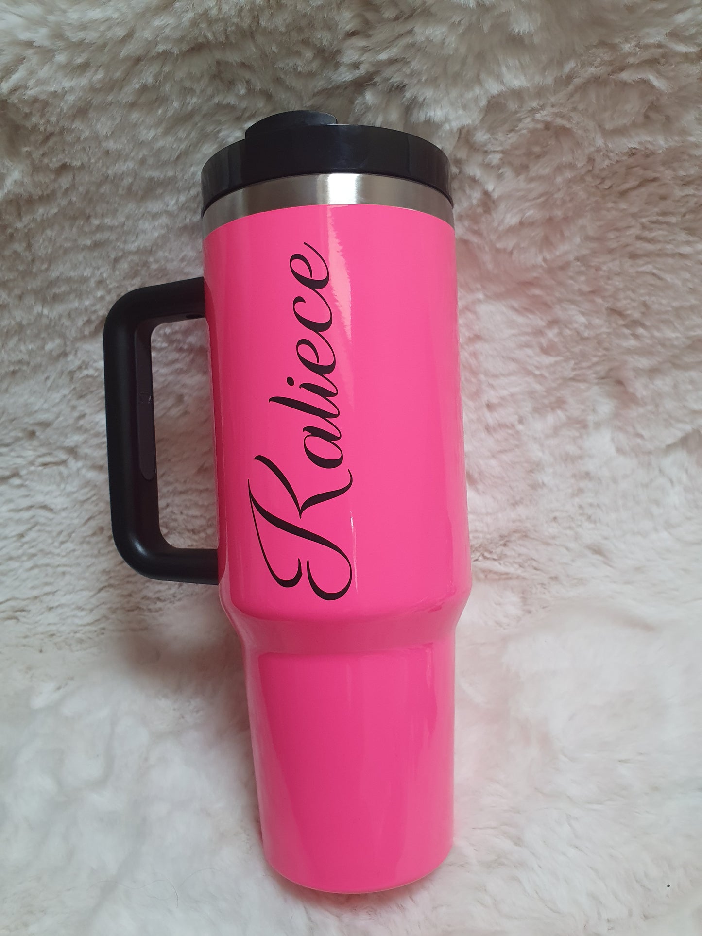 Personalised Neon 40oz tumbler stanley dupe