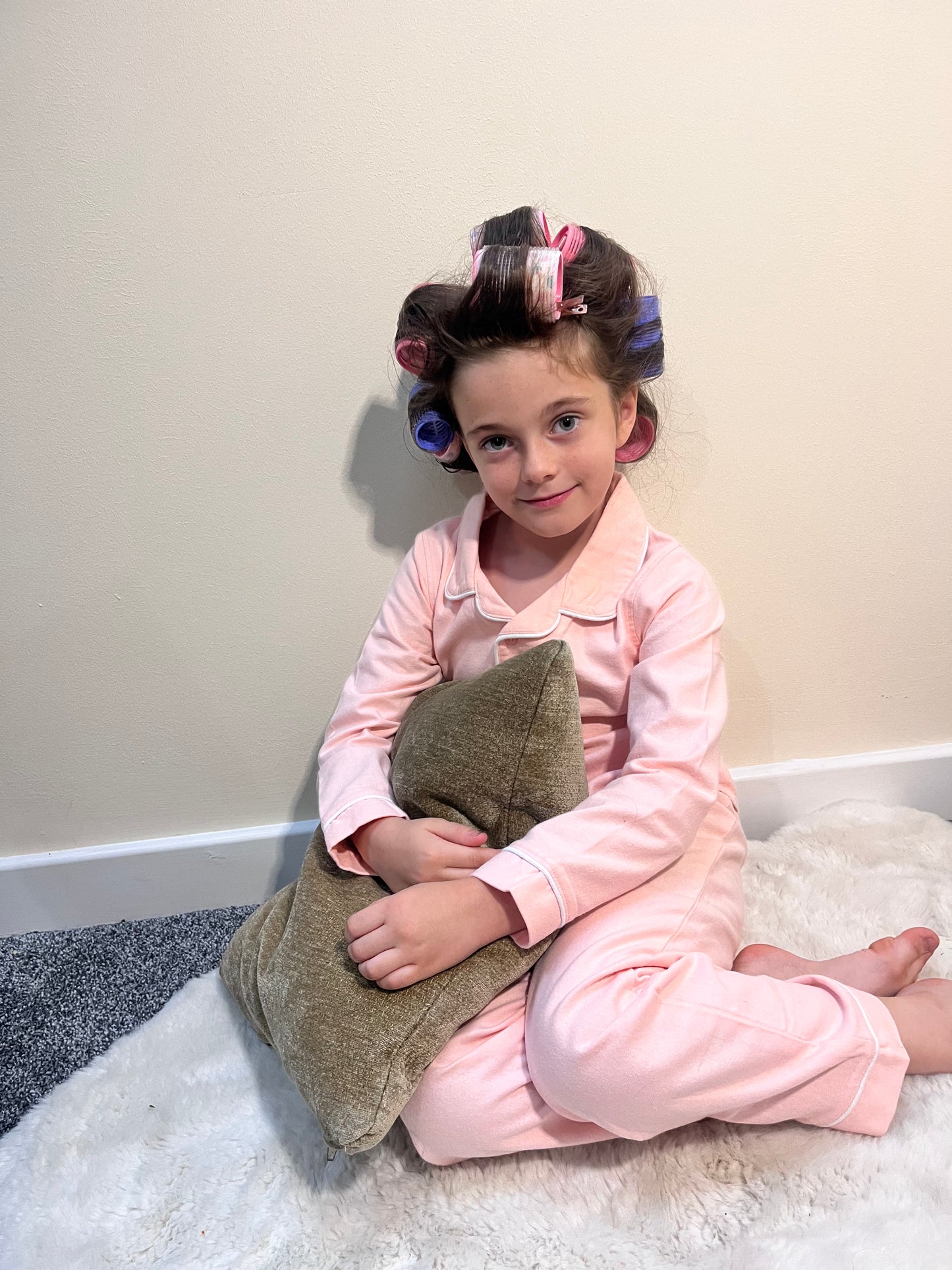 Children’s traditional style pyjamas- personalised front pocket