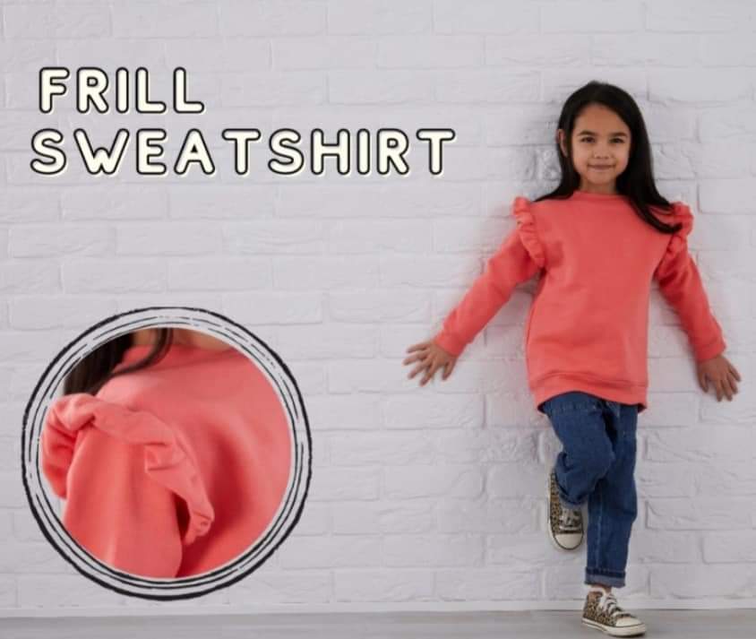 Personalized frill sweatshirt