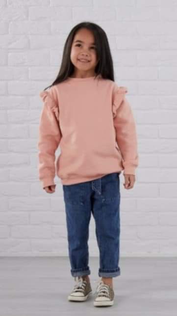 Personalized frill sweatshirt