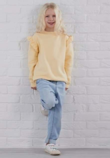 Personalized frill sweatshirt