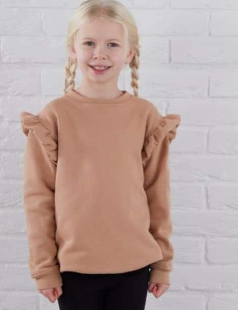 Personalized frill sweatshirt