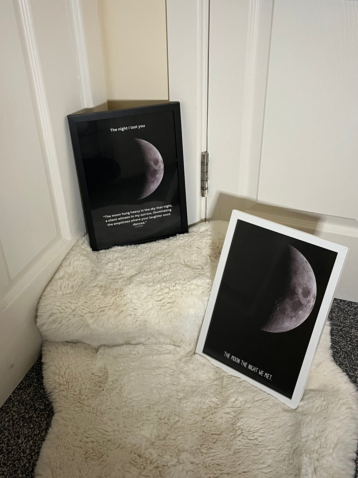The moon the night we