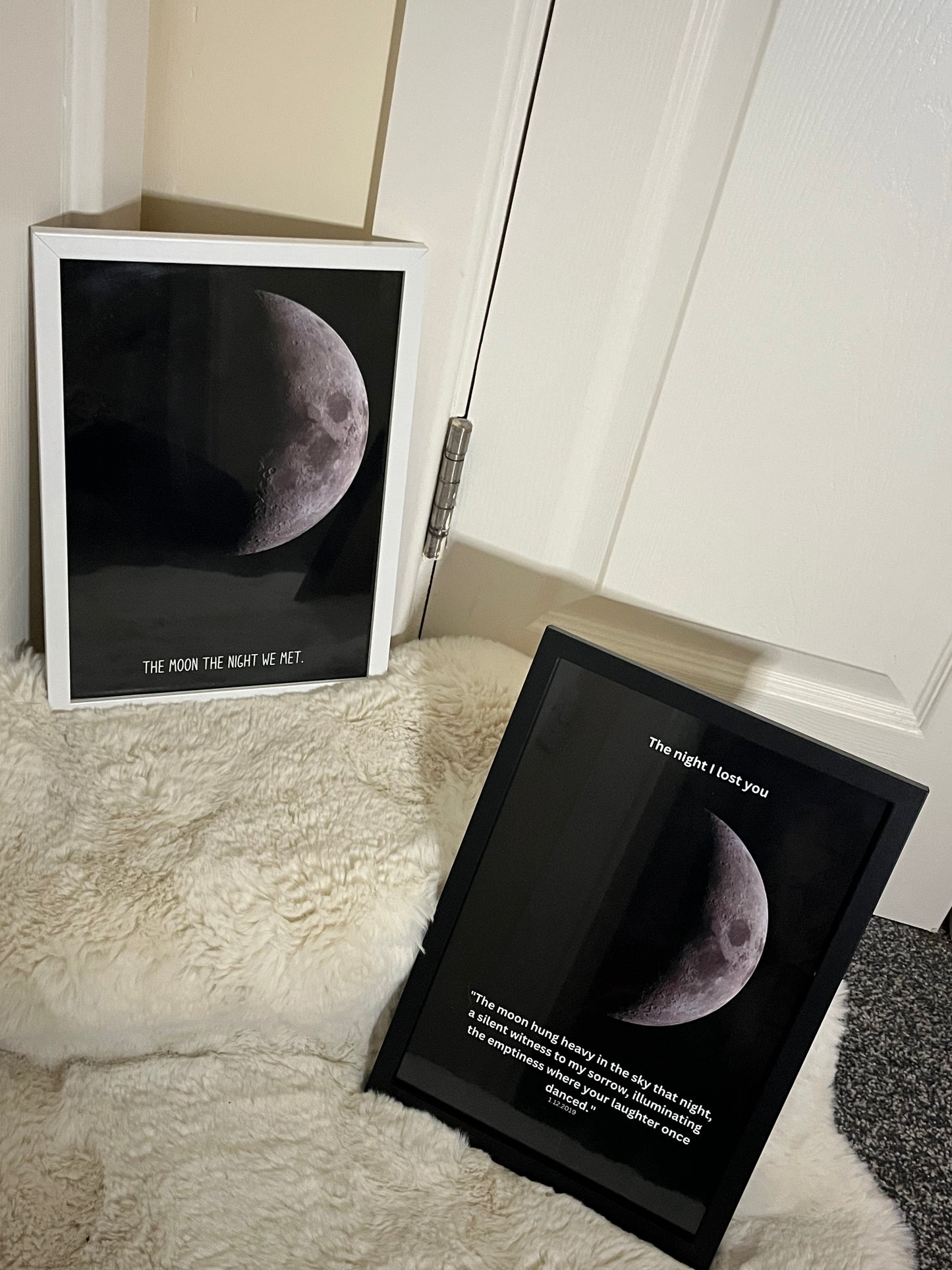 The moon the night we