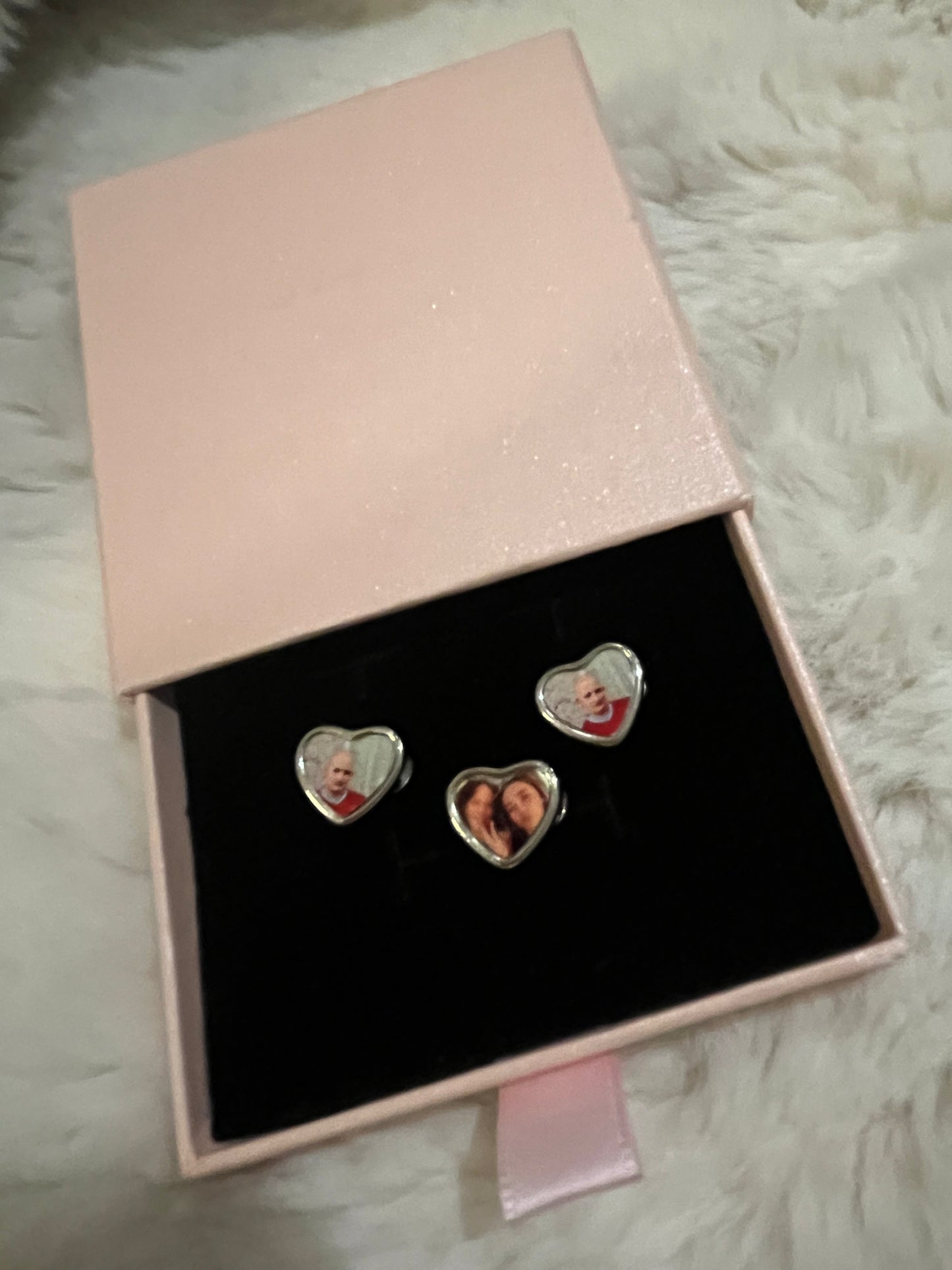 Photo printed charm bracelet and charms.