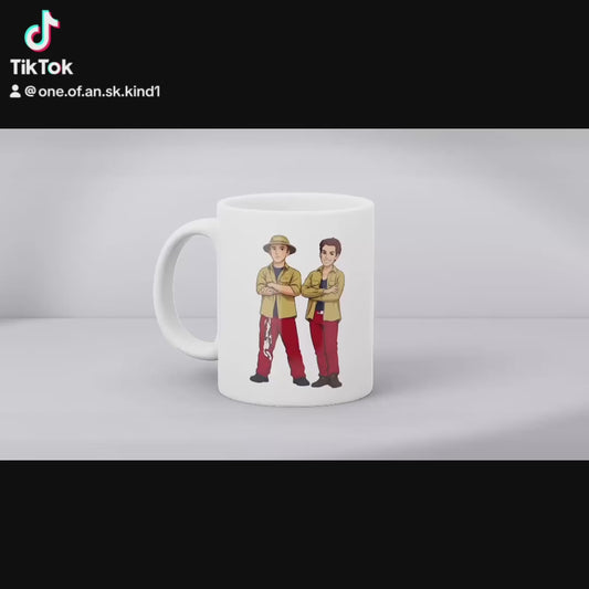 Tom and Aitch, pepperoni pizza mug